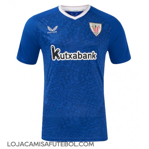 Camisa de Futebol Athletic Bilbao Equipamento Secundário 2024-25 Manga Curta